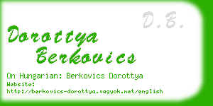 dorottya berkovics business card